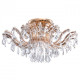 Chandelier doré crystal 6 ampoules 40 cm