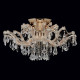 Chandelier doré crystal 6 ampoules 40 cm 