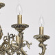 Chandelier laiton classic 6 ampoules 90 cm 