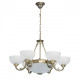 Chandelier laiton classic 8 ampoules 90 cm