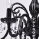 Chandelier noir classic 6 ampoules 100 cm 