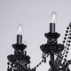 Chandelier noir classic 8 ampoules 80 cm 