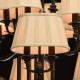 Chandelier noir country 24 ampoules 200 cm 