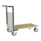Chariot FLATPACK™ modulaire PP alvéolaire 1 dossier plateau bois médium 1200 x 800 mm 500 kg - 806724671