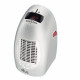 Chauffage niklas plug in blanc sans fil 400w céramique thermostat reglable 15°32°c timer numérique prise directe arrêt auto