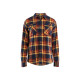 Chemise flanelle STRIKER 32881168 - Couleur au choix Rouge brique/Marine foncé