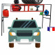 Clean box rangement efficace pour petits garages         avec 6 étagères 