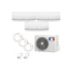 Climatiseur reversible tri-split airton - a poser soi-meme - 2600w - 3500w - readyclim 3x6m - wifi