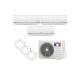 Climatiseur reversible tri-split airton - a poser soi-meme - 2600w - 3500w - readyclim 3x6m