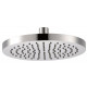 Pomme de douche seule ronde en métal/ abs chromé, diamètre 200 mm