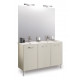 Ensemble ancoflash color portes plan céramique - Couleur et dimension au choix Bois-blanc