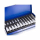 Coffret 18 douilles 6 pans clés allen BTR 3 à 14mm 1/4 1/2 30,55 et 75 mm       Gris