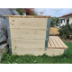 Composteur évolutif en bois naturel de 570 litres 