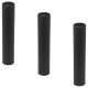 Lot de 3 tdpi1000 conduit double paroi isolé polycombustible longueur 100 cm    noir   ø150