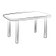 Housse 90 grammes grise pour table 250x150xh80 cm 