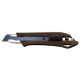 Cutter Olfa Woody avec lame 18 mm réglable par bouton poussoir - CARPENTRAS SIGN - OL25201