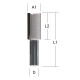 Fraise droite 25 x 20 x 8 mm - MAKITA - D-10372 
