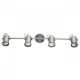 Spot argenté industrial 4 ampoules 70.5 cm
