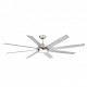 Ventilateur de plafond avec lumière nickel mat century