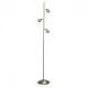 Lampadaire argenté techno 3 ampoules 165.5 cm