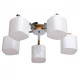 Plafonnier chromé megapolis 5 ampoules 20 cm