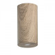 Plafonnier marron techno 1 ampoule 20 cm