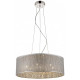 Suspension argent brighton 7 lumières