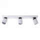 Spot blanc techno 3 ampoules 13 cm