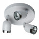 Spot blanc techno 3 ampoules 14 cm