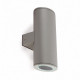 Aplique murale de jardin grise piston 2 ampoules