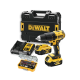 Perceuse visseuse dewalt 18v xr - 2 batteries 4.0 ah li-ion + chargeur + coffret + coffret d'embouts - dcd777m2ta