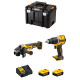 Dewalt kit dck227 (dcg405 dcd100y 2 x 5,0 ah dcb115 tstak vi)