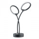 Lampe de table noire techno 2 ampoules 34 cm