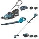 Pack sans fil 3 machines MAKITA 18V Li-ion DUR364LRF2 + DLM431PT2 + DUB361Z - LOT0148