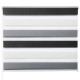 Store enrouleur zebra day and night rouleau double couche - Couleur et dimension au choix 