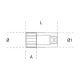 Douille longue 6 pans 1/2 920 al12 beta 009200627