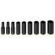 Set de 9 douilles impact 1/2" diamètre 10-11-13-17-19-21-22-24-27 mm longueur 77mm bosch 2608551101