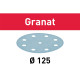 Abrasif Granat STF D125/8 P220 GR/10 pour ponceuse - FESTOOL - 578165 