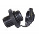 Bouchon + valve de gonflage pour tous type de spa ospazia - couleur : noir