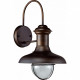 Aplique murale de jardin brun foncé estoril 1 ampoule h47 cm