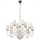 Chandelier chromé elegance 12 ampoules 130 cm