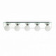 Applique salle de bains chrome lass 5 ampoules