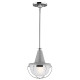Suspension livinstone, nickel poli et verre, petite