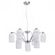 Suspension chromée techno 9 ampoules 96 cm