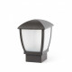 Borne de jardin gris foncé wilma h34 1 ampoule