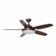 Ventilateur de plafond avec lumière marron leyte