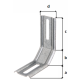 Equerre 3 pans 45 degrés 80x72x30 Galva Alberts - 341367 