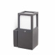 Aplique murale de jardin gris foncé onze 1 ampoule
