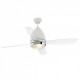 Ventilateur de plafond avec lumière blanc faretto 2 ampoules