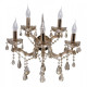 Applique murale dorée crystal 5 ampoules 33 cm